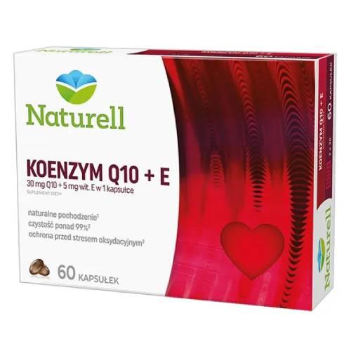 Miniaturka artykułu - Naturell Koenzym Q-10 + E, 60 kaps.