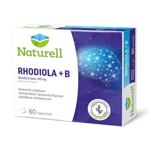 Miniaturka artykułu - Naturell Rhodiola + B, 60 tabl.