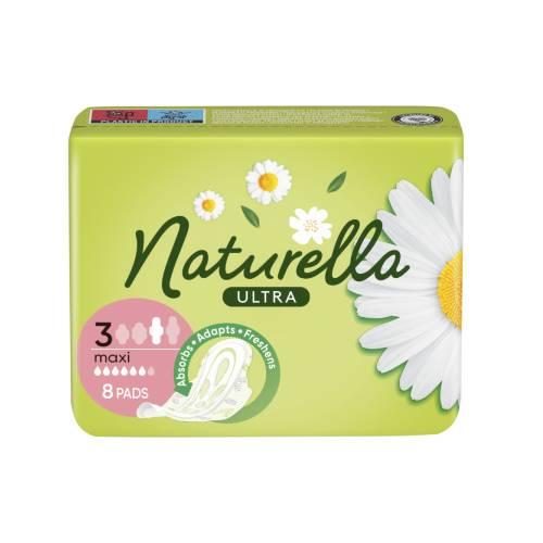 Miniaturka artykułu - NATURELLA Ultra Maxi Podpaski ze skrzydełkami, 8 szt.