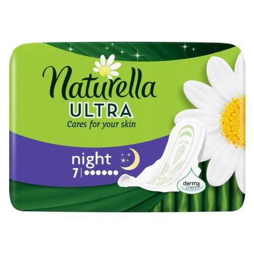 Miniaturka artykułu - NATURELLA Ultra Night Podpaski ze skrzydełkami, 7 sztuk