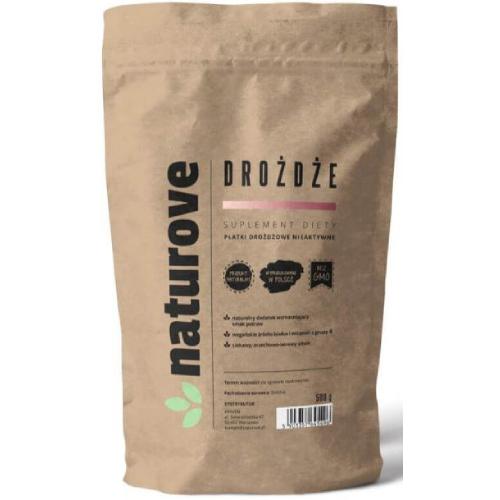 Miniaturka artykułu - Naturove Płatki drożdżowe nieaktywne, 500g