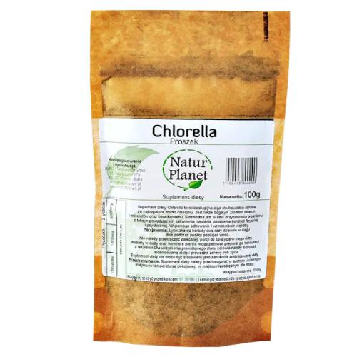 Miniaturka artykułu - NaturPlanet Chlorella Proszek, 100g 