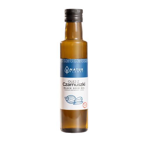 Miniaturka artykułu - NaturPlanet Olej z Czarnuszki Nierafinowany - 250ml