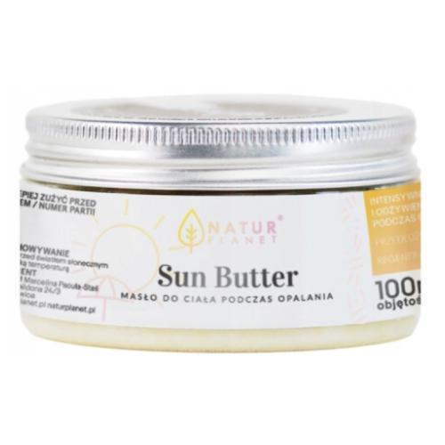 Miniaturka artykułu - NaturPlanet Sun Butter Masło do ciała podczas opalania, 85g