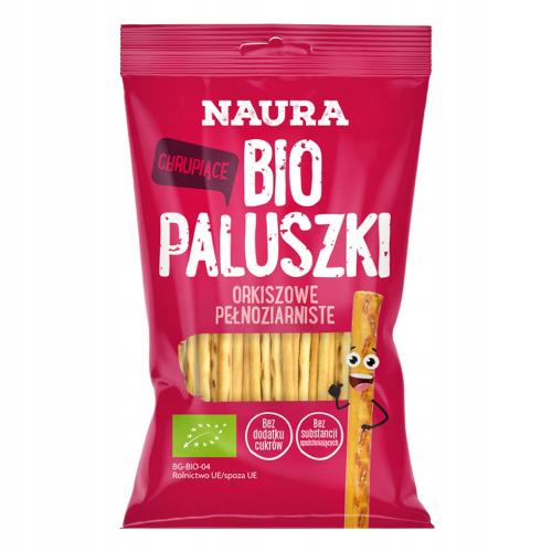 Miniaturka artykułu - NAURA BIO Paluszki orkiszowe pełnoziarniste, 45g
