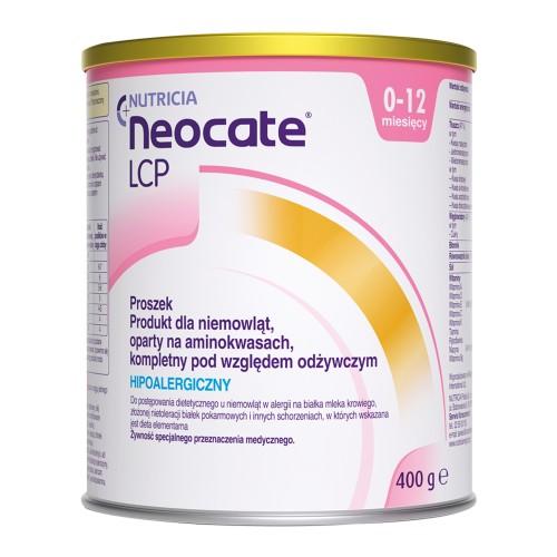 Miniaturka artykułu - Nutricia Neocate LCP żywność specjalnego przeznaczenia medycznego, 400g