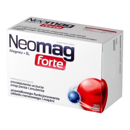 Miniaturka artykułu - NeoMag forte Magnez + witamina B6, 50 tabl.