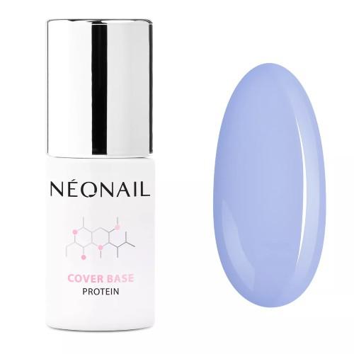 Miniaturka artykułu - NeoNail Lakier Hybrydowy Cover Base Protein Pastel Blue 8716-7, 7,2ml