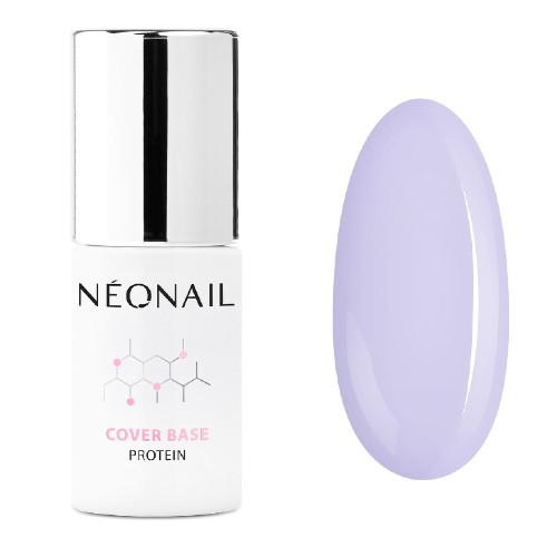 Miniaturka artykułu - NeoNail Lakier Hybrydowy Cover Base Protein Pastel Lilac 8717-7, 7,2ml