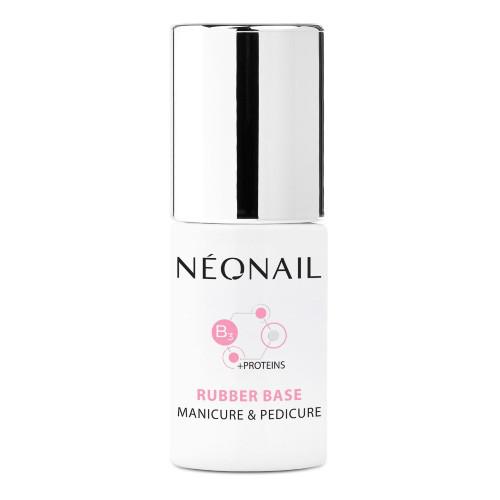 Miniaturka artykułu - NeoNail Lakier HybrydowyRubber base Manicure & Pedicure 8445-7, 7,2ml
