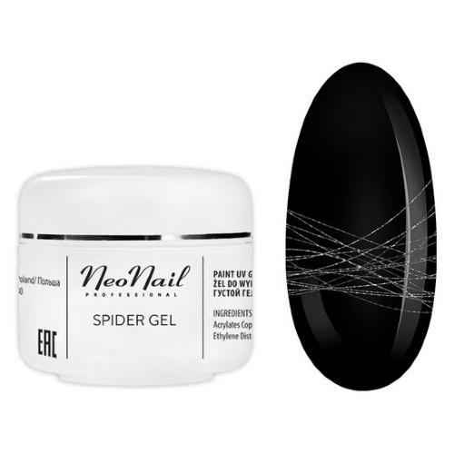 Miniaturka artykułu - NeoNail Spider Gel Silver, 5ml