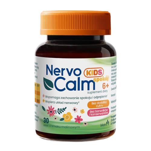 Miniaturka artykułu - NervoCalm Kids spok&oacute;j 6+, 30 żelek - suplement diety z melisą dla dzieci