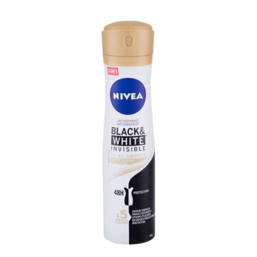 Miniaturka artykułu - NIVEA Black & White Invisible Silky Smooth antyperspirant, 150ml