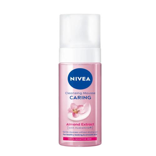 Miniaturka artykułu - NIVEA Caring pielęgnująca pianka do mycia, 150ml