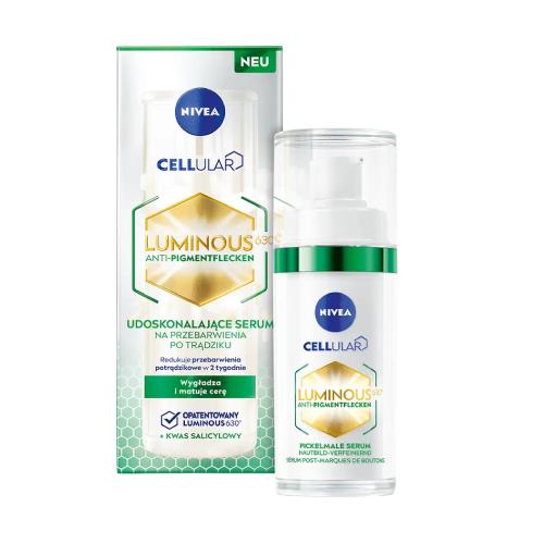 Miniaturka artykułu - NIVEA Cellular Luminous630 Serum na plamy przebarwienia po trądziku, 30ml