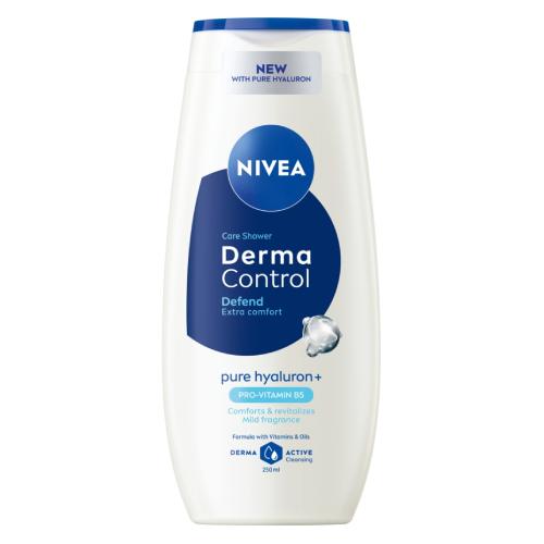 Miniaturka artykułu - Nivea Derma Control Defend Extra Comfort Żel pod prysznic, 250 ml