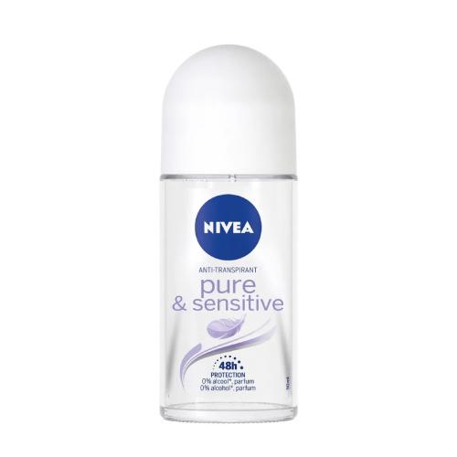 Miniaturka artykułu - NIVEA Dezodorant w kulce Pure&Sensitive, 50ml