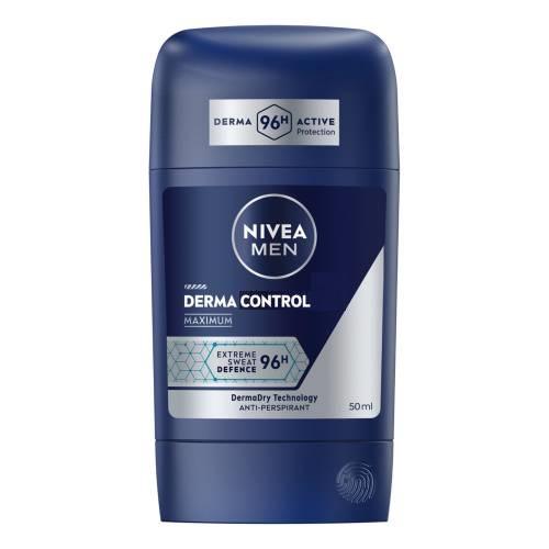 Miniaturka artykułu - Nivea Men Derma Control Antyperspirant w sztyfcie dla mężczyzn, 50 ml