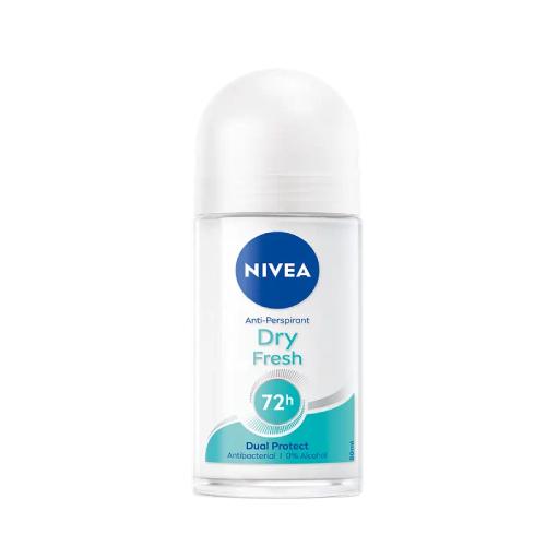 Miniaturka artykułu - NIVEA Dry Fresh Woman antyperspirant 48H roll-on, 50ml