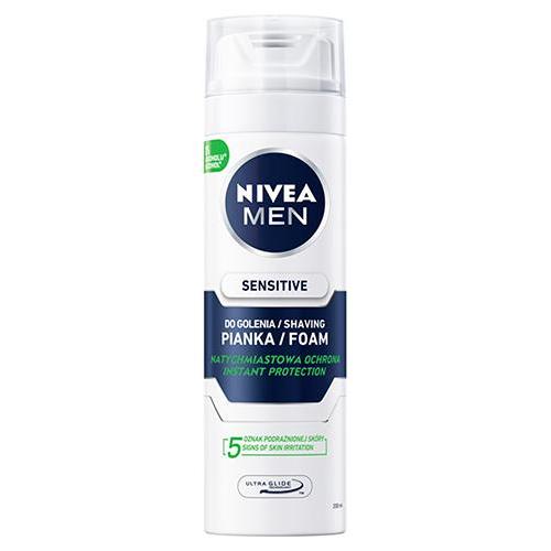 Miniaturka artykułu - NIVEA MEN Pianka do golenia Sensitive, 250ml