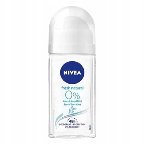 Miniaturka artykułu - NIVEA Fresh Natural 0% Dezodorant w kulce, 50ml