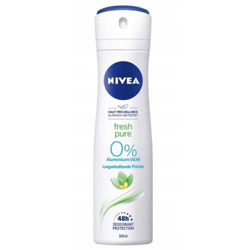 Miniaturka artykułu - Nivea Fresh Pure 0% Dezodorant w sprayu, 150 ml