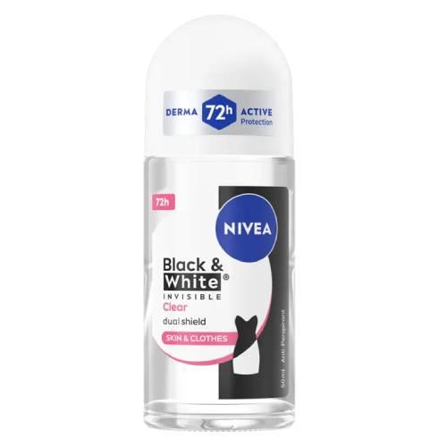 Miniaturka artykułu - Nivea Invisible Clear Antyperspirant w kulce dla kobiet, 50 ml