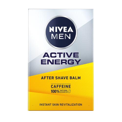 Miniaturka artykułu - NIVEA MEN Active Energy Energetyzujący balsam po goleniu 2w1, 100ml