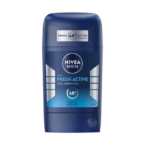 Miniaturka artykułu - NIVEA Men Dezodorant męski w sztyfcie Fresh Active, 50 ml