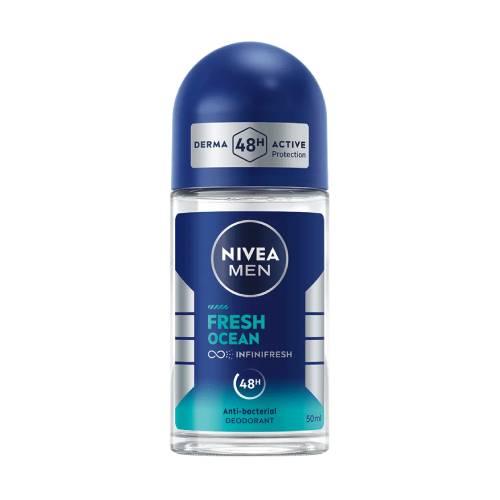 Miniaturka artykułu - Nivea Men Antyperspirant roll-on Fresh Ocean, 50 ml