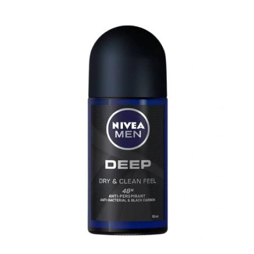 Miniaturka artykułu - NIVEA Men Deep Dry&Clean Feel Antyperspirant Roll-On, 50ml