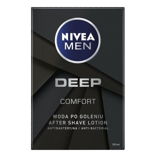 Miniaturka artykułu - NIVEA MEN Deep Antybakteryjna woda po goleniu, 100ml