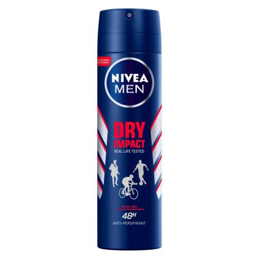 Miniaturka artykułu - NIVEA MEN Dry Impact Antyperspirant w aerozolu, 150ml