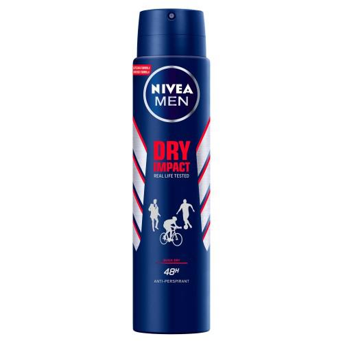 Miniaturka artykułu - NIVEA MEN Dry Impact Antyperspirant w aerozolu, 250ml