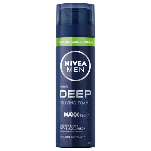 Miniaturka artykułu - NIVEA MEN pianka do golenia Deep, 200ml