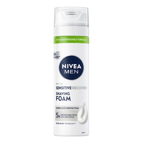 Miniaturka artykułu - NIVEA MEN pianka do golenia sensitive recovery, 200ml