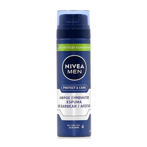 Miniaturka artykułu - Nivea Men Shaving Foam Pianka do golenia dla mężczyzn, 200 ml