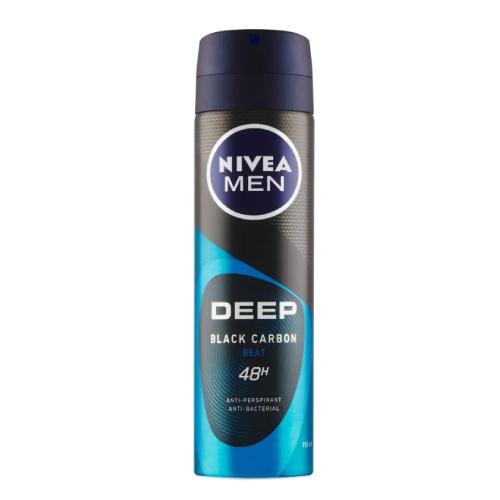 Miniaturka artykułu - NIVEA MEN Spray Deep Black Carbon Beat, 150ml
