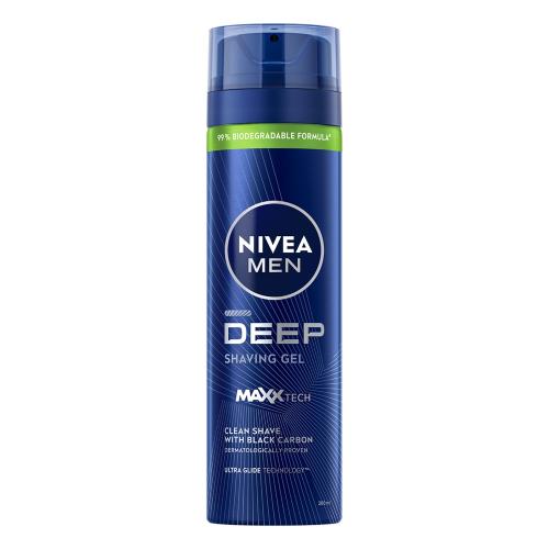 Miniaturka artykułu - NIVEA MEN Żel do golenia Deep clean shave, 200ml