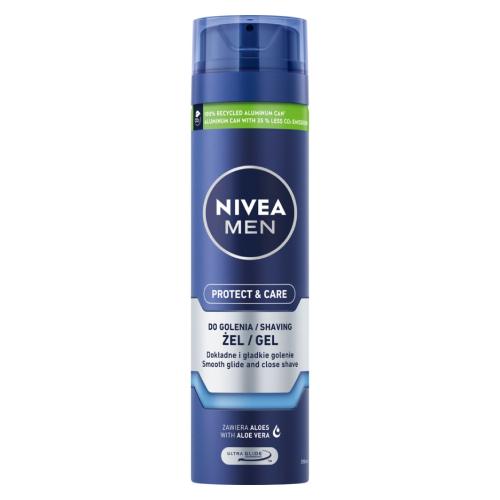Miniaturka artykułu - NIVEA MEN Żel do golenia Protect&care, 200ml