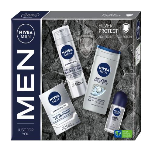 Miniaturka artykułu - Zestaw NIVEA MEN Pianka do golenia, 200ml + Balsam po goleniu, 100ml + Antyperspirant, 50ml + Żel pod prysznic, 250ml 