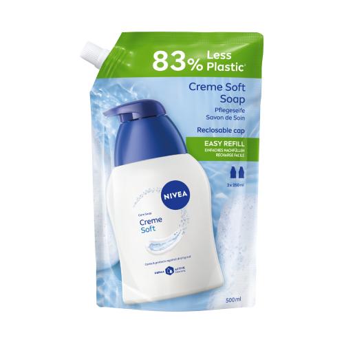 Miniaturka artykułu - Nivea Creme Soft Kremowe mydło w płynie, 500 ml