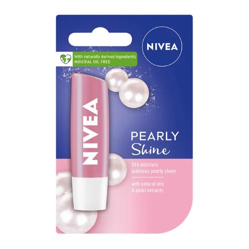 Miniaturka artykułu - NIVEA Pearly Shine Pielęgnująca pomadka do ust, 4,8 g
