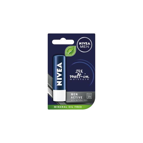 Miniaturka artykułu - NIVEA Pomadka Active For Men 5,5ml 