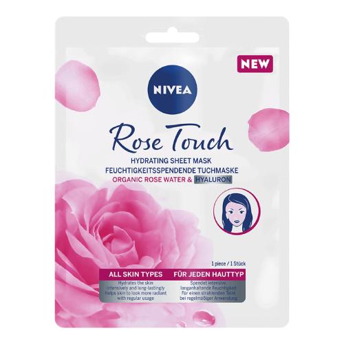 Miniaturka artykułu - NIVEA Rose Touch Nawilżająca maska w płachcie, 1szt.