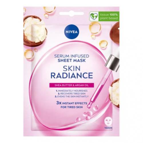 Miniaturka artykułu - NIVEA Skin Radiance Maska w płachcie z serum rozświetlającym, 1szt.