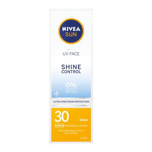 NIVEA Sun Matujący krem do twarzy z wysoką ochroną SPF 30, 50 ml