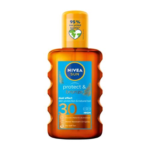 Miniaturka artykułu - NIVEA Sun Protect & Bronze SPF30 Spray do opalania, 200ml