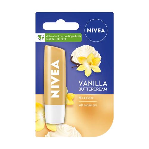Miniaturka artykułu - NIVEA Vanilla Buttercream Pielęgnująca pomadka do ust, 4,8 g