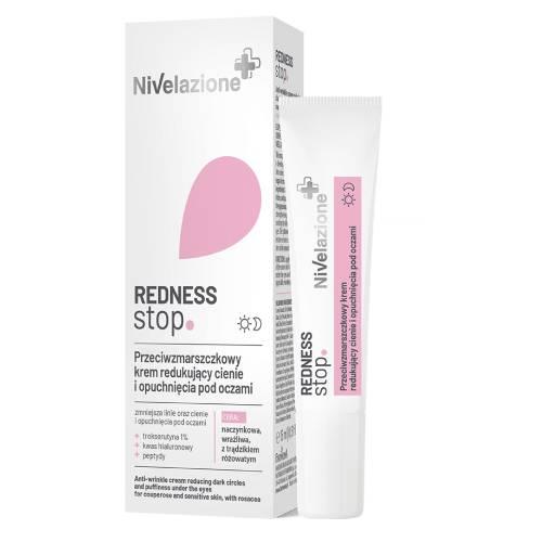Miniaturka artykułu - Nivelazione Redness Stop Przeciwzmarszczkowy krem redukujący cienie i opuchnięcia pod oczami, 15 ml